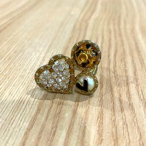Betsey Johnson vintage leopard love ring